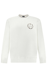 Пуловер из хлопка с вышивкой