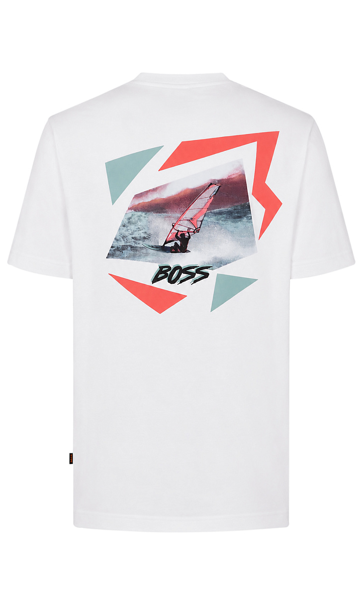 HUGO BOSS: Футболка с принтом