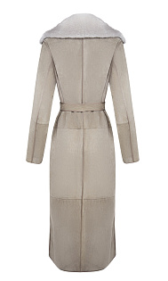 Дубленка на пуговицах