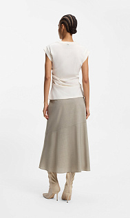 Юбка из меланжевой шерсти