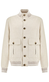 Куртка из льна и хлопка