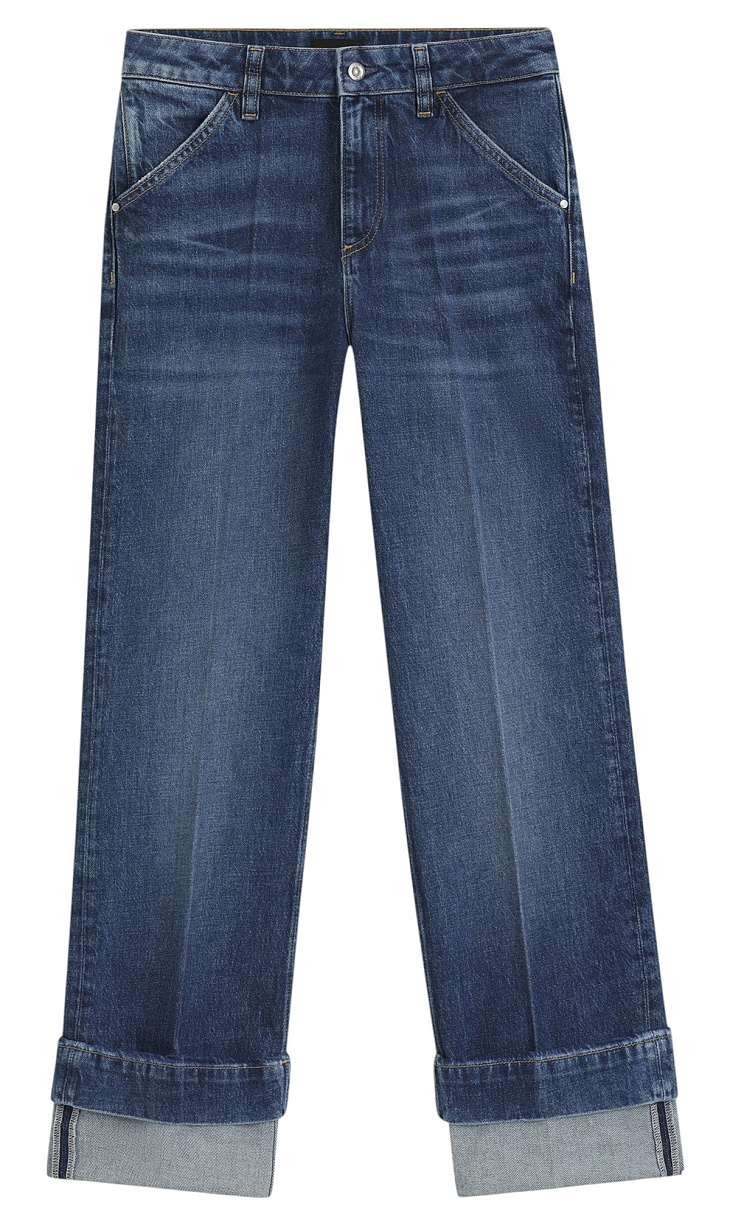 HUGO BOSS: Джинсы с отворотами