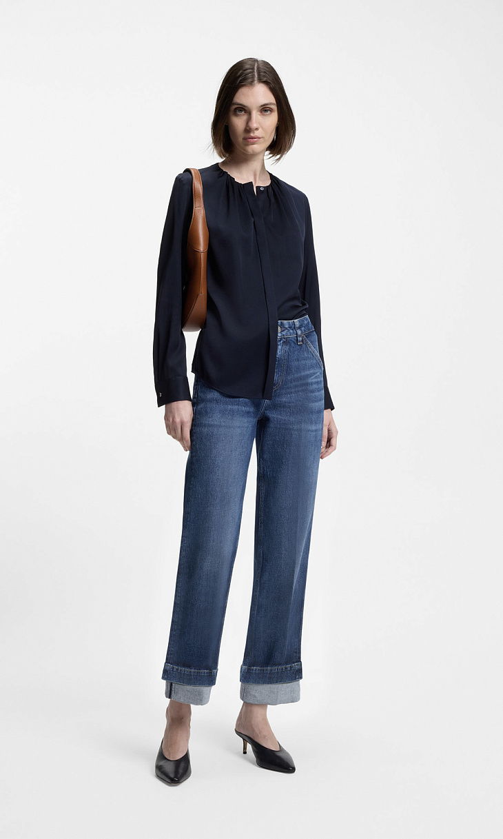 HUGO BOSS: Джинсы с отворотами