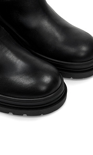 Сапоги из кожи и текстиля