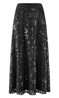 Юбка из кружева с вышивкой