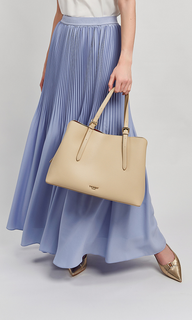 TWINSET: Сумка с пряжками и логотипом