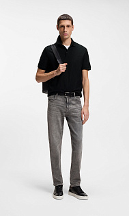 Поло с жаккардовым узором