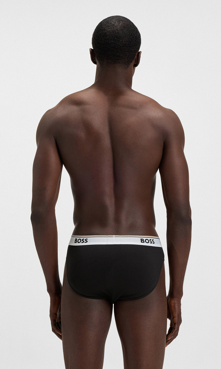 HUGO BOSS: Комплект трусов из хлопка