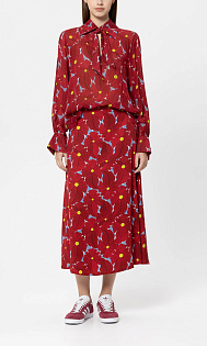 Юбка с цветочным принтом