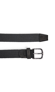 Плетеный ремень с замшевой отделкой