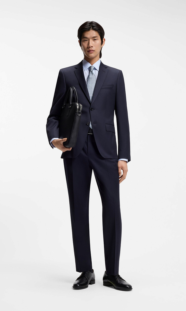 HUGO BOSS: Рубашка с жаккардовым узором