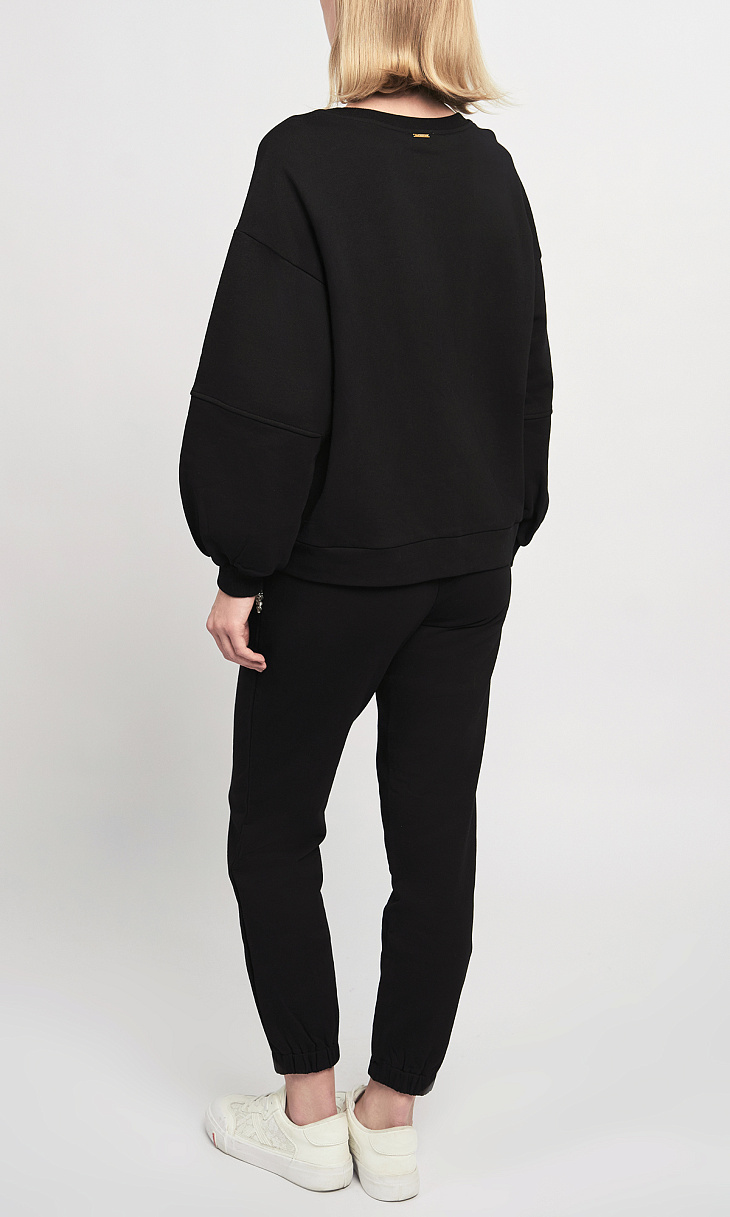 TWINSET: Толстовка со стразами