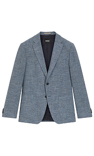 Пиджак из хлопка и льна