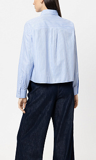 Рубашка из хлопка с рюшами