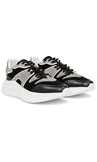 Кроссовки из кожи и замши