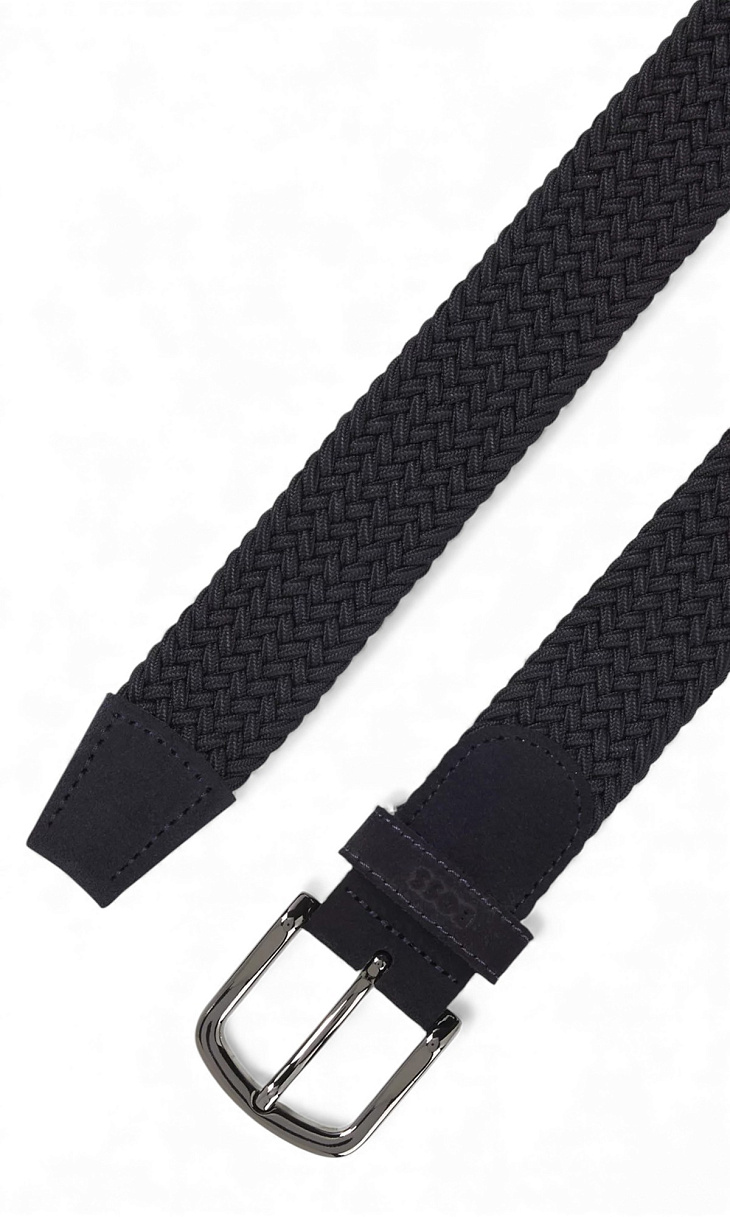 HUGO BOSS: Плетеный ремень с замшевой отделкой