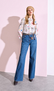Блуза с принтом