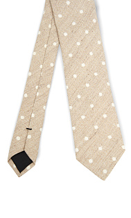 Галстук из льна и шелка