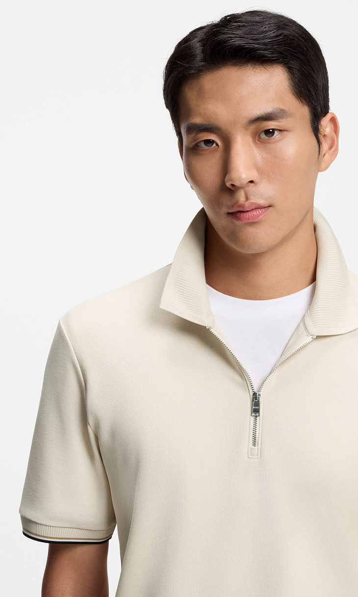 HUGO BOSS: Поло на молнии