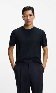 Футболка с жаккардовым узором