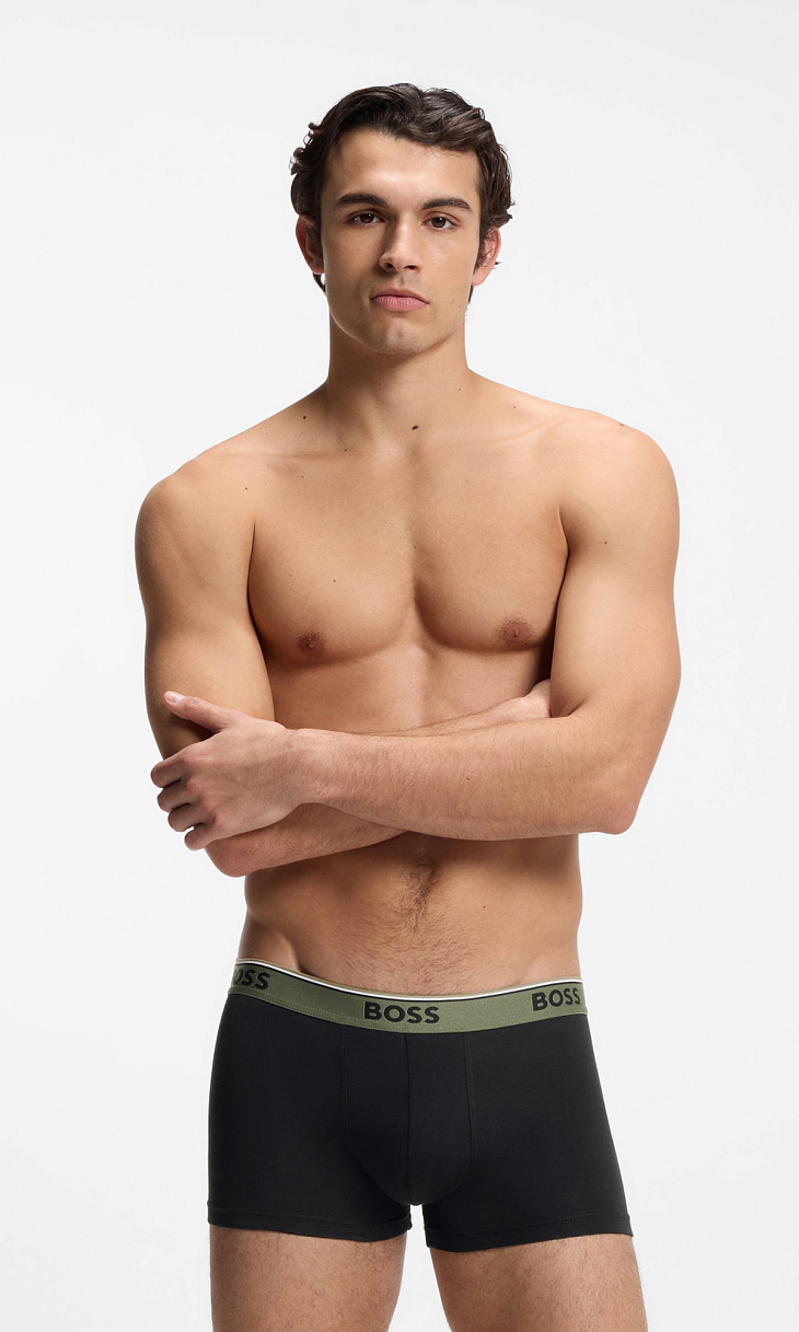 HUGO BOSS: Комплект трусов из хлопка
