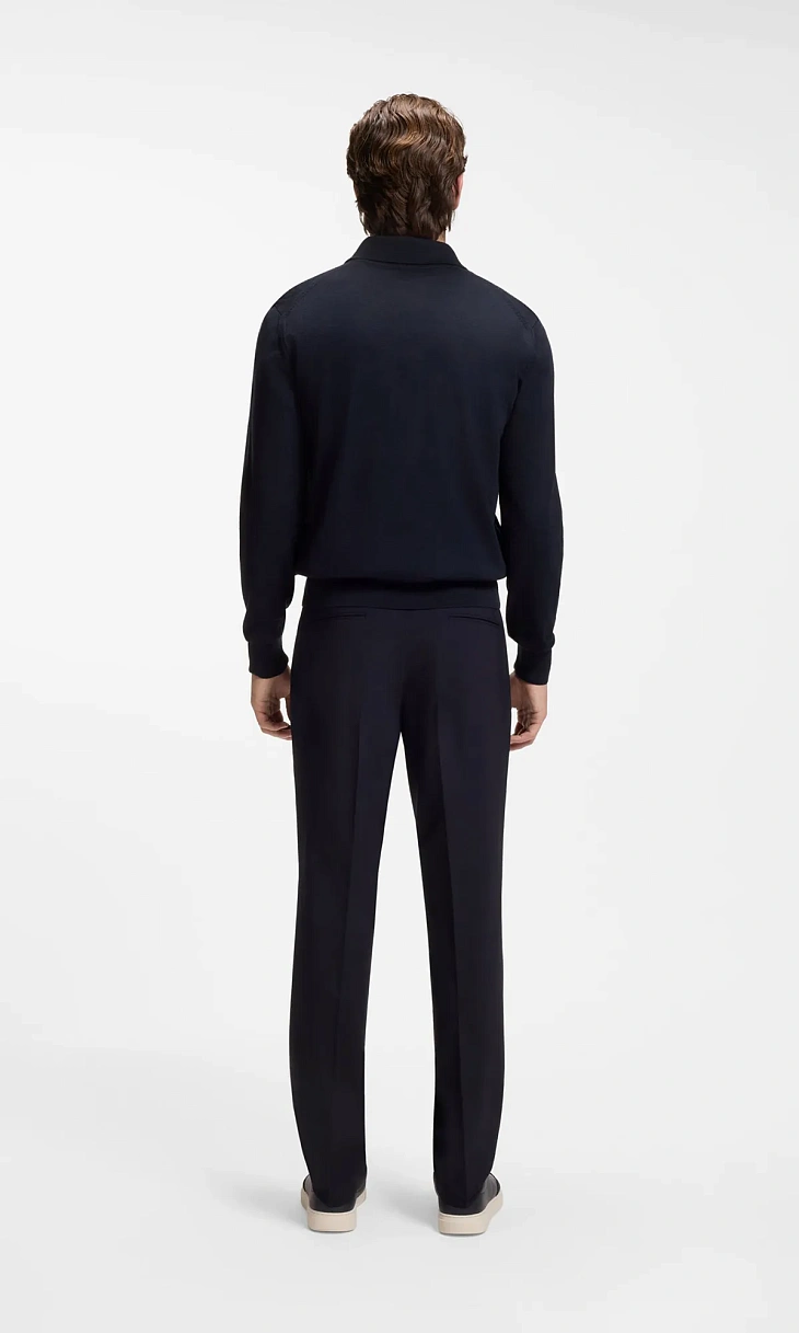 HUGO BOSS: Поло из шерсти мериноса