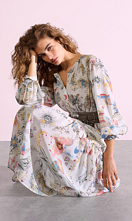 Платье с принтом