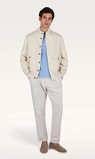 Куртка из льна и хлопка