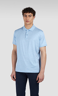 Поло из шелка и хлопка