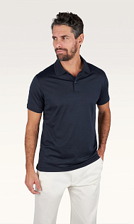 Поло из шелка и хлопка