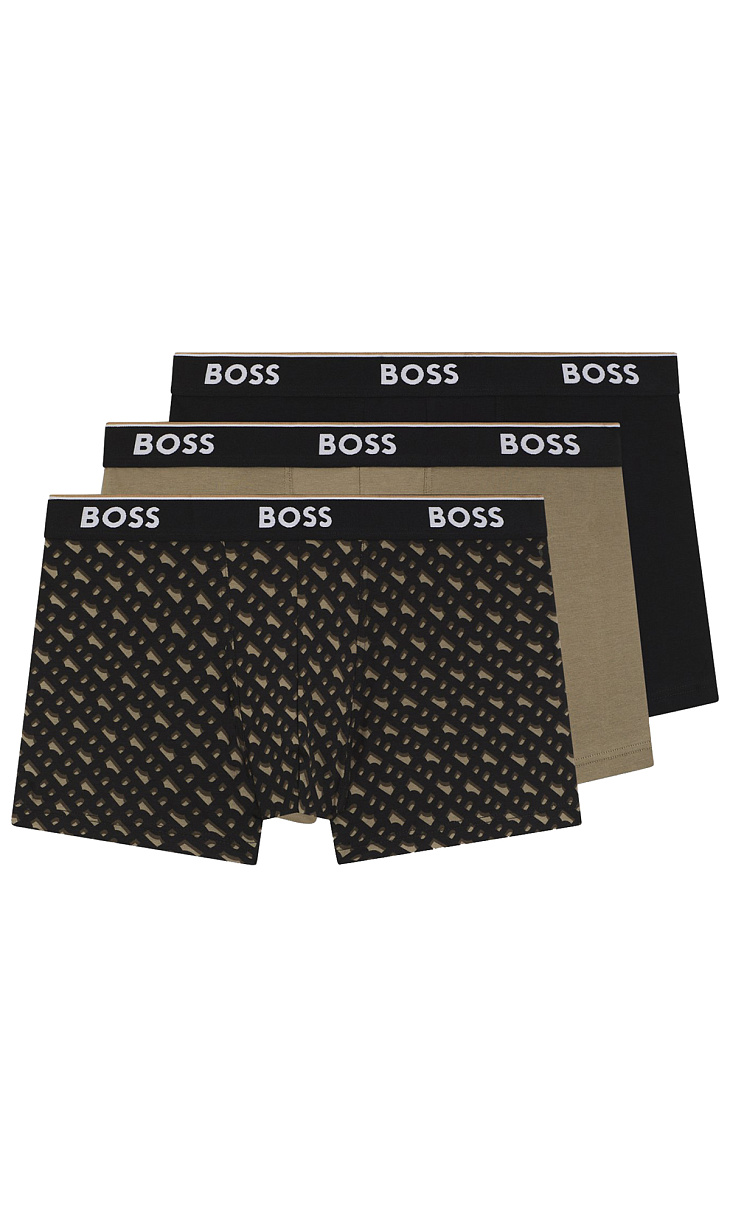 HUGO BOSS: Комплект трусов из хлопка