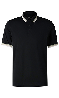 Поло с логотипом на рукаве