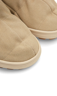 Полусапоги из замши и меха