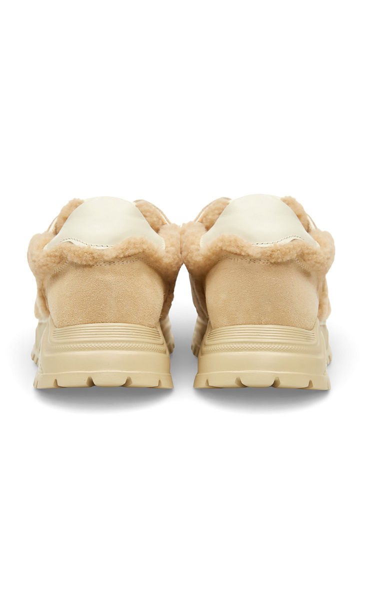 BOGNER: Кроссовки из замши и меха