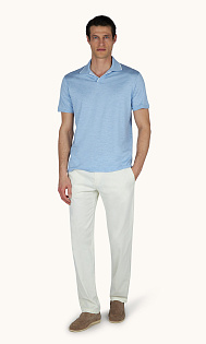 Поло из хлопка и шелка