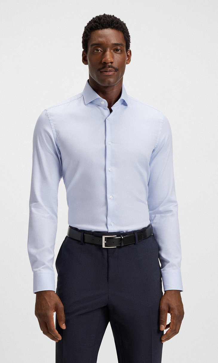 HUGO BOSS: Рубашка из хлопка