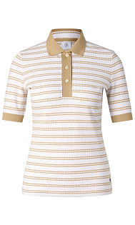 Поло из фактурного хлопка