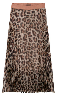 Плиссированная юбка с принтом