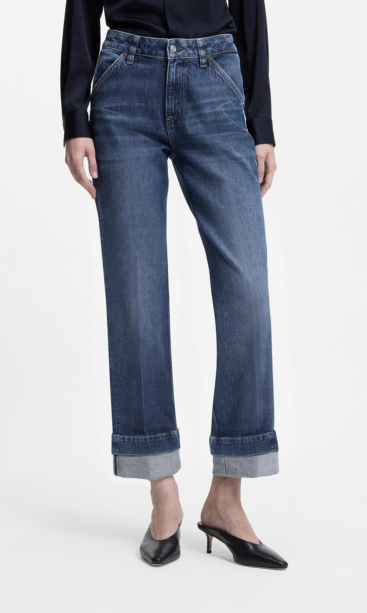 HUGO BOSS: Джинсы с отворотами