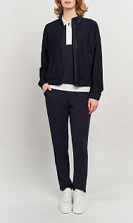 Бомбер с жаккардовым узором