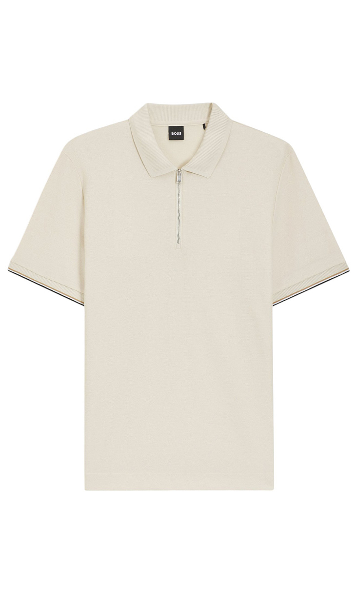 HUGO BOSS: Поло на молнии