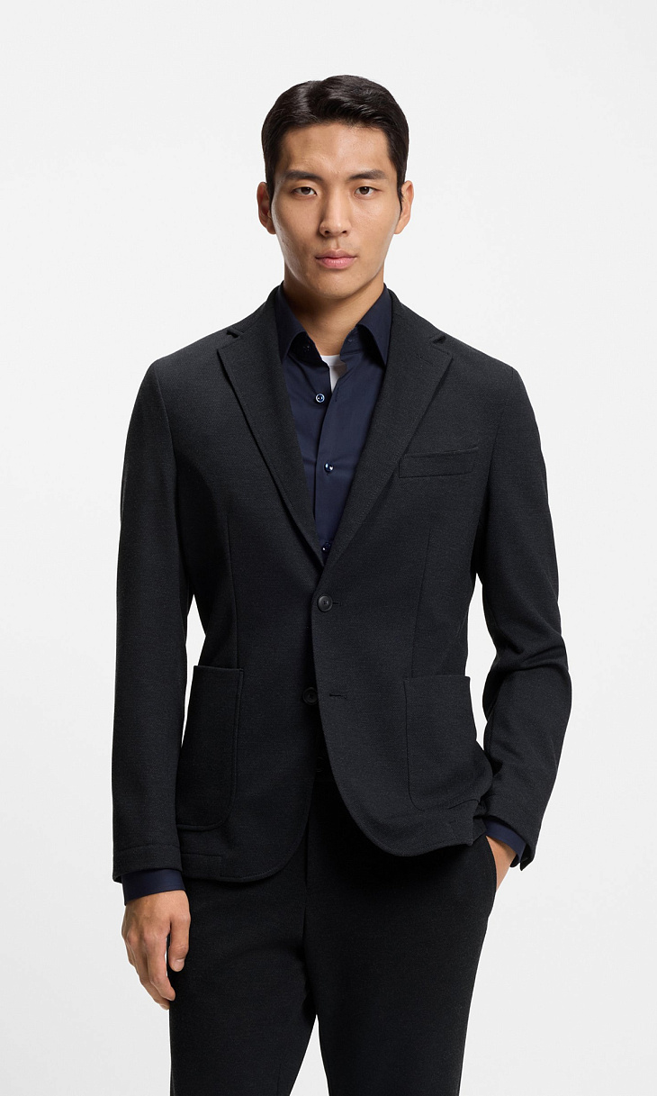 HUGO BOSS: Пиджак из эластичной ткани