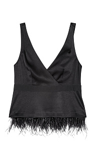 Топ с перьями