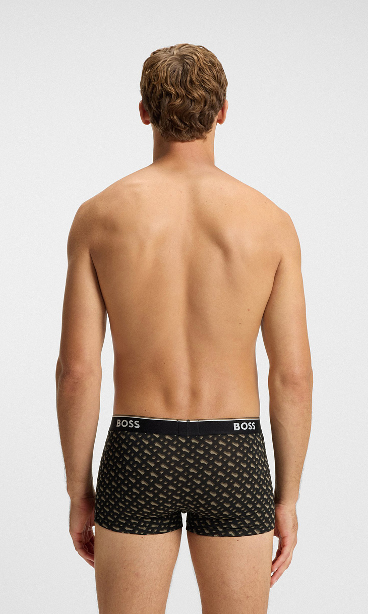 HUGO BOSS: Комплект трусов из хлопка