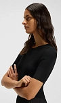 HUGO BOSS: Платье с плиссированной юбкой