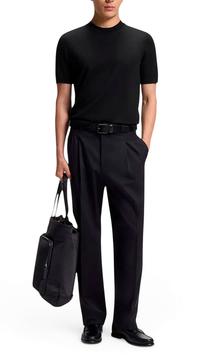 HUGO BOSS: Пуловер из шерсти мериноса