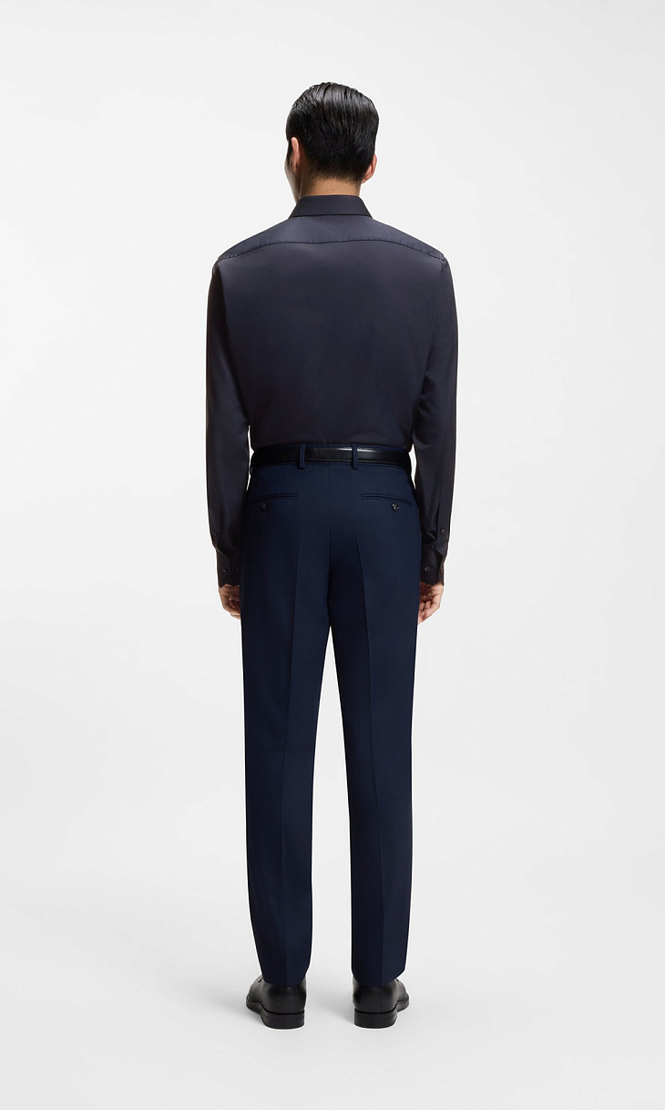 HUGO BOSS: Рубашка с жаккардовым узором