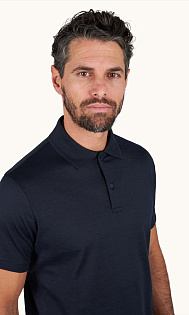 Поло из шелка и хлопка