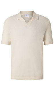 Поло из бархатистой ткани