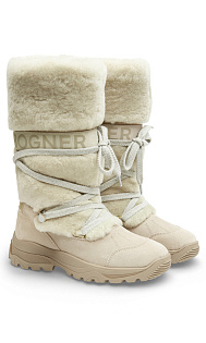 Сапоги из замши и меха